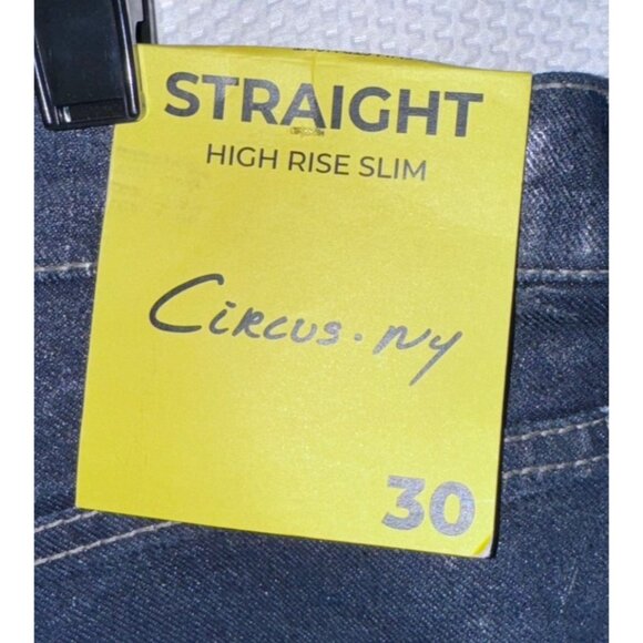 Circus NY Womens Hypnotized Straight High Rise Slim Jeans Size 30 Blue Denim - Picture 6 of 10